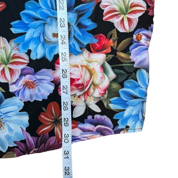 Dear Deer Touch of Modern Men size XL Silk Blend Floral Button Down Eclectic NWT - Picture 4 of 7